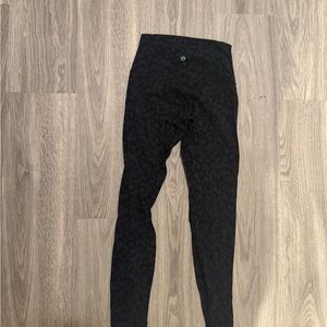 Black cheetah lululemon leggings